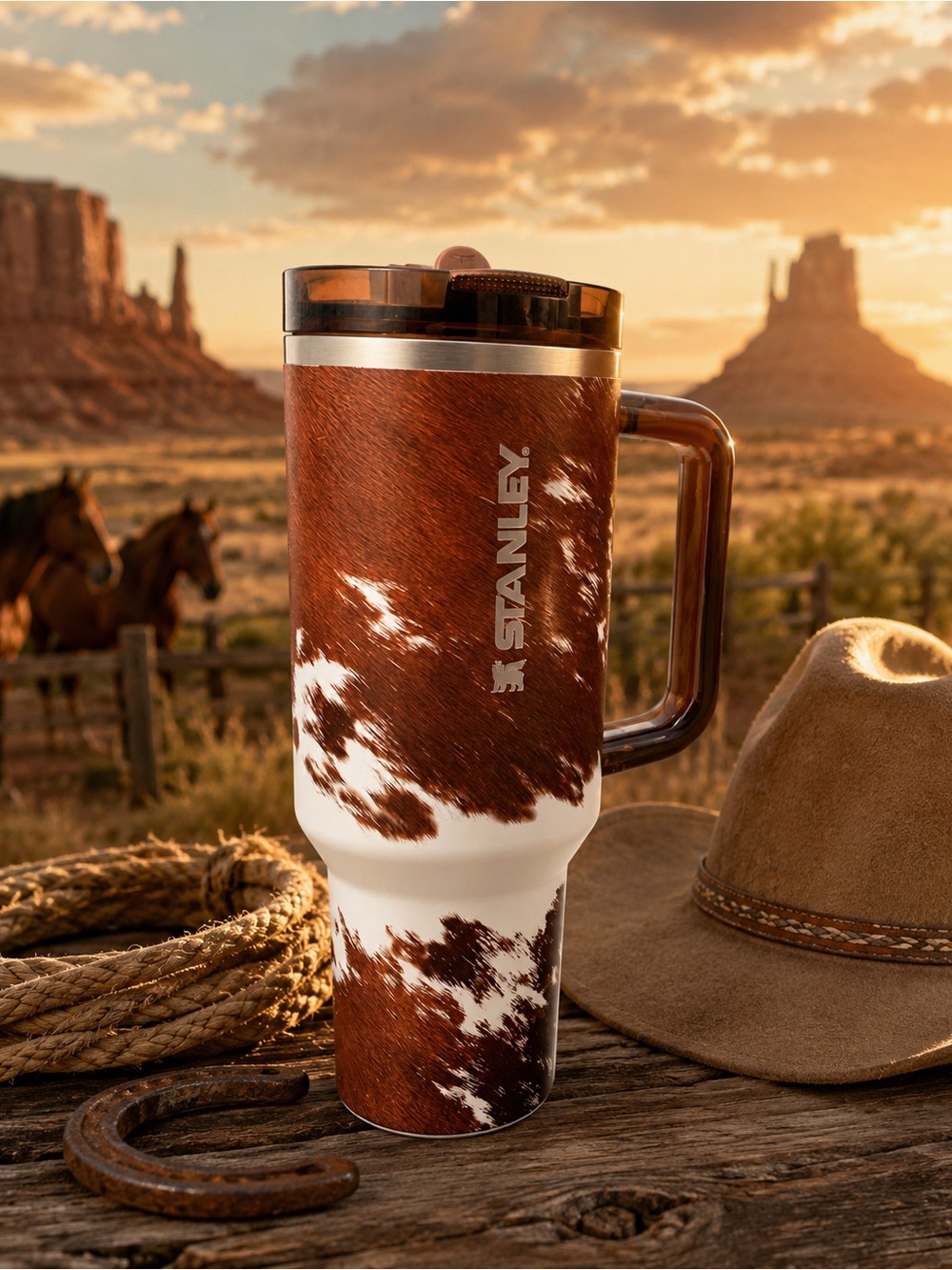 STANLEY X KACEY MUSGRAVES 40OZ QUENCHER PROTOUR FLIP STRAW TUMBLER, RODEO